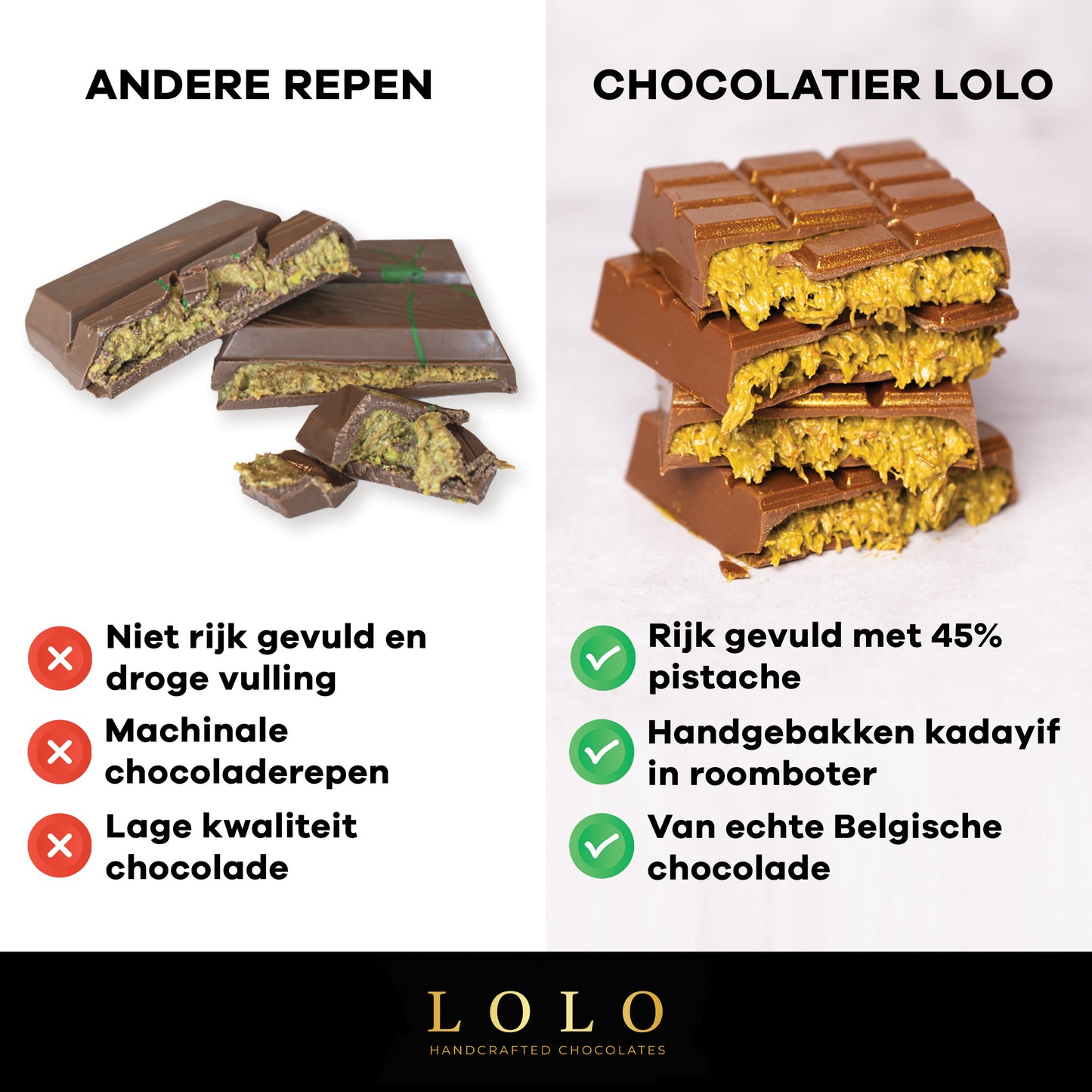 Dubai Pistachio Chocolate Bar White - 100 grams